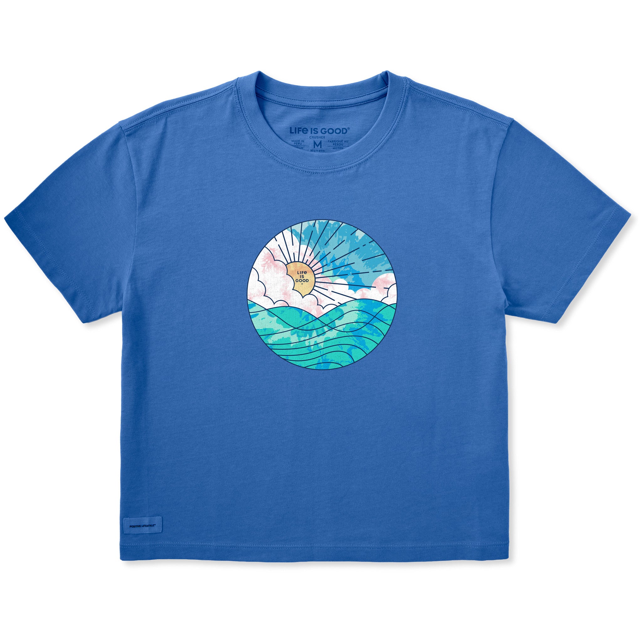 Ocean Sun Tie-Dye Boxy Tee